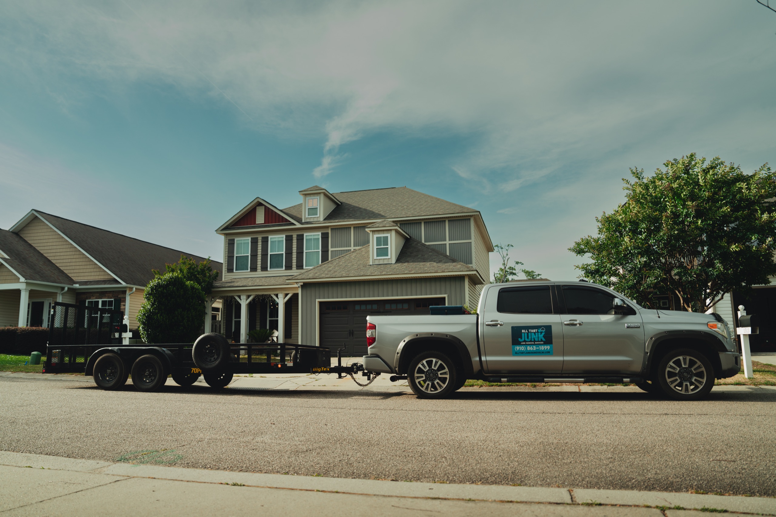 Home service contractors on the job